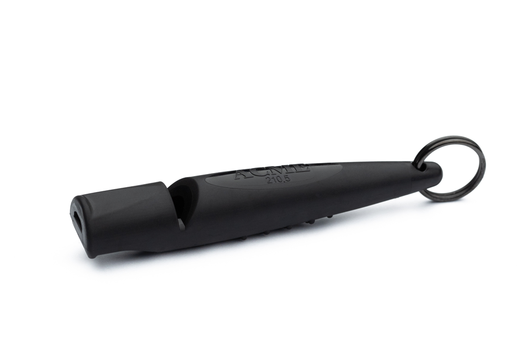Acme Alpha 211.5 Moulded Dog Whistle Black Specialist Whistles since 1870
